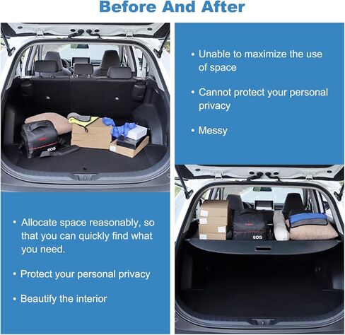ECCPP Cargo Cover 2016-2020 Fit for Buick Envision 2.0L Flexible Rear Trunk Cover Shade Luggage Tonneau Security Cover in Saudi Arabia