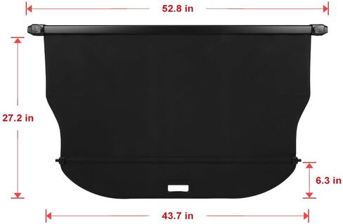 ECCPP Cargo Cover 2016-2020 Fit for Buick Envision 2.0L Flexible Rear Trunk Cover Shade Luggage Tonneau Security Cover in Saudi Arabia