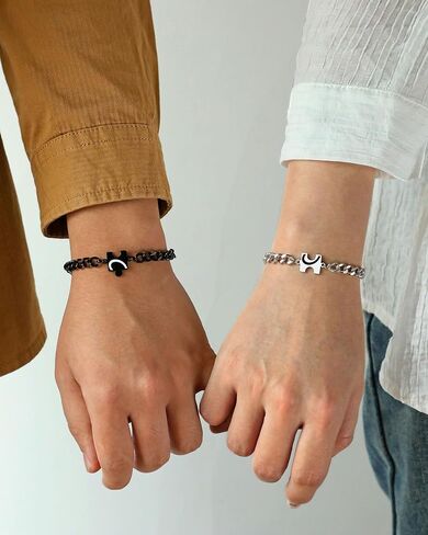 UNGENT THEM You Are My Missing Piece of The Puzzle - Couples Bracelets Anniversary Christmas I Love You Sweetest Valentines Day Gifts for Women Men in Kuwait
