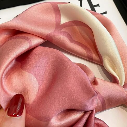 21" Mulberry Silk Scarfs Small Square Scarfs Fashion Neck Scarf Hair scarf for Women Gift Packed in Kuwait