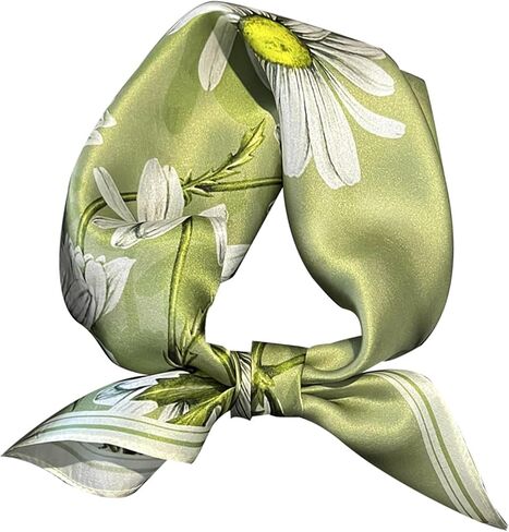 21" Mulberry Silk Scarfs Small Square Scarfs Fashion Neck Scarf Hair scarf for Women Gift Packed in Kuwait