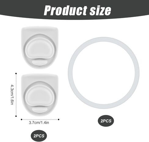 4 قطع حلقة ختم الزجاجات وسدادة بديلة لـ Owala FreeSip 19oz 24oz 32oz 40oz، أجزاء غطاء زجاجة المياه من السيليكون على شكل O، ملحقات حشية سدادة الفم، خالية من BPA (سماوي) in Kuwait