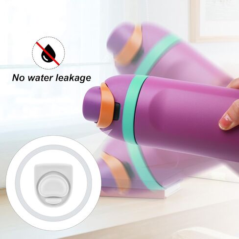 4 قطع حلقة ختم الزجاجات وسدادة بديلة لـ Owala FreeSip 19oz 24oz 32oz 40oz، أجزاء غطاء زجاجة المياه من السيليكون على شكل O، ملحقات حشية سدادة الفم، خالية من BPA (سماوي) in Kuwait