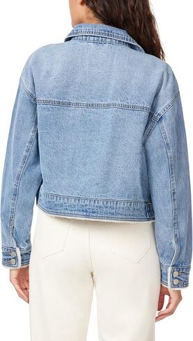 kensie Jeans for Women Crop Cargo Jacket with Sherpa Lining, Sizes Small to X-Large in Saudi Arabia