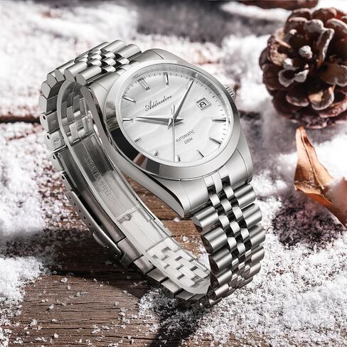 ADDIESDIVE Automatic Watches for Men NH35A Mechanical Movement Analog Sapphire Crystal Yellow White Blue 39MM Sand Dial in Kuwait