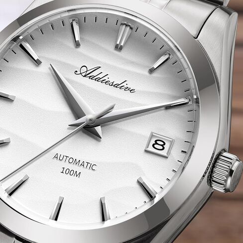 ADDIESDIVE Automatic Watches for Men NH35A Mechanical Movement Analog Sapphire Crystal Yellow White Blue 39MM Sand Dial in Kuwait