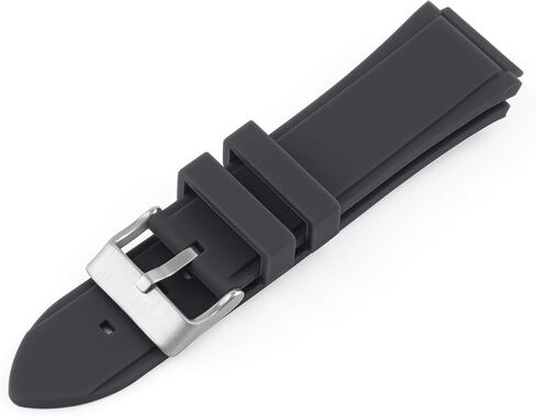 Compatible with GUESS Watch 22mm Band, Soft Silicone Rubber Replacement Strap for GUESS Watch Series 45mm W0247G3 W0040G3 W0040G7, Black in Kuwait