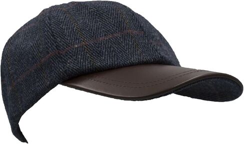 Walker and Hawkes - Derby Tweed Hoaden Baseball Cap w/Leather Peak - One-Size in Kuwait