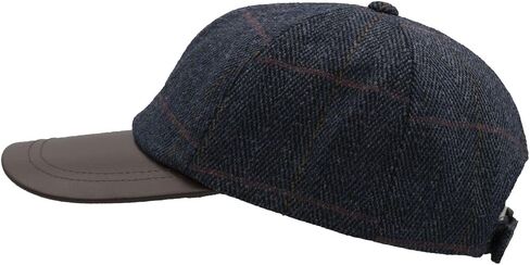 Walker and Hawkes - Derby Tweed Hoaden Baseball Cap w/Leather Peak - One-Size in Kuwait