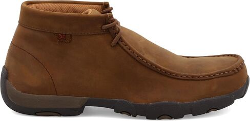 Twisted X Men's Work Chukka Driving Moc, Moc Toe Steel Toe, Distressed Saddle, 12 EEE in Kuwait