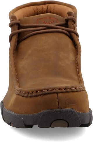 Twisted X Men's Work Chukka Driving Moc, Moc Toe Steel Toe, Distressed Saddle, 12 EEE in Kuwait