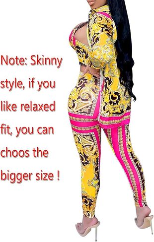 Zoctuo Sexy 2 Piece Outfits for Women Pants Sets Floral Print Bodycon Jumpsuits Romper Playsuit Party Clubwear in Saudi Arabia
