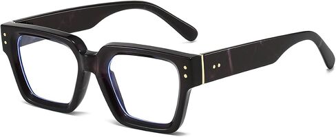 Square Blue Light Glasses for Women Men Fashion Rectangle Computer Eyeglass Anti Eyestrain Anti Glare in Saudi Arabia