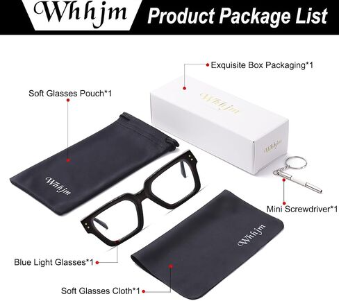 Square Blue Light Glasses for Women Men Fashion Rectangle Computer Eyeglass Anti Eyestrain Anti Glare in Saudi Arabia