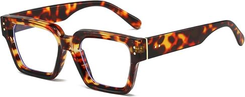 Square Blue Light Glasses for Women Men Fashion Rectangle Computer Eyeglass Anti Eyestrain Anti Glare in Saudi Arabia