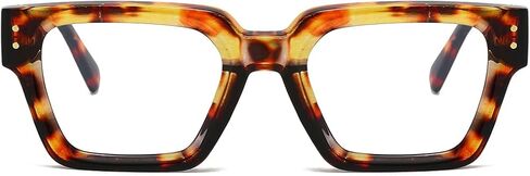 Square Blue Light Glasses for Women Men Fashion Rectangle Computer Eyeglass Anti Eyestrain Anti Glare in Saudi Arabia