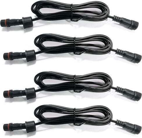 2Pcs 60IN/4.92FT 4Pin RGB Waterproof Extension Cable Wire Cord Set for Multi-Color Neon Accent LED Underglow Rock Light Boat Light Boat Drain Plug Underwater Light Whee Rim Light in Kuwait
