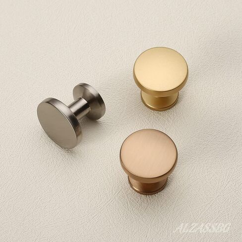 Alzassbg 10 Pack Polished Chrome Cabinet Knobs, 1.1 Inch(30mm) Diameter Round Cabinet Knob Hardware for Kitchen Dresser Drawer AL6044CP in Saudi Arabia