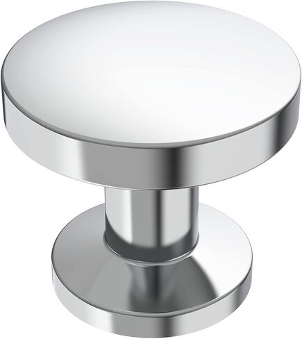 Alzassbg 10 Pack Polished Chrome Cabinet Knobs, 1.1 Inch(30mm) Diameter Round Cabinet Knob Hardware for Kitchen Dresser Drawer AL6044CP in Saudi Arabia