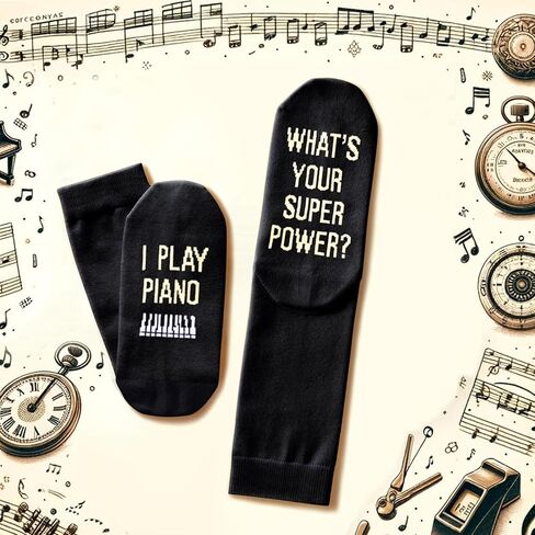 sockfun Piano Gifts for Men - Piano Socks Greeting Card, Christmas Gifts Music Socks for Musicians in Saudi Arabia
