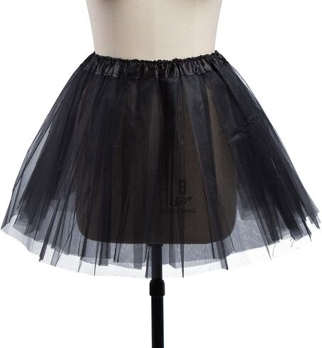 Women's Tutu Tulle Skirt Elastic Waist Puffy Short Petticoat Princess Above Knee Ballet Dance Underskirt in Kuwait