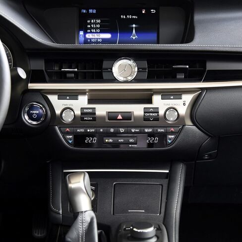 غطاء زر الصوت اللامع من TOMALL متوافق مع مقبض صوت راديو Lexus ES NX وغطاء زر الصوت وغطاء زر الصوت للوسائط المتعددة وزخرفة الماس والكريستال اللامع والديكورات الداخلية in Saudi Arabia