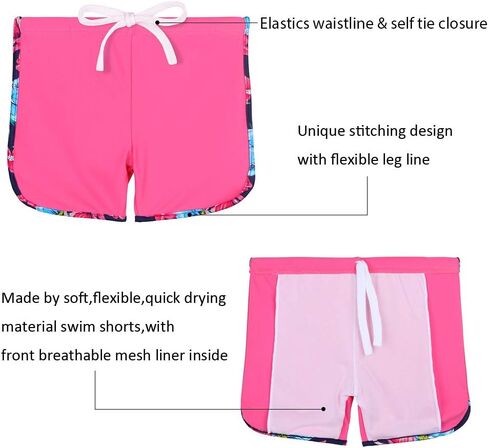 BAOHULU Girls Rash Guard 3 Pieces Swimsuit Long Sleeve Bathing Suit UPF 50+ Beach Swimwear 5-12 Years with Matching Headband in Kuwait