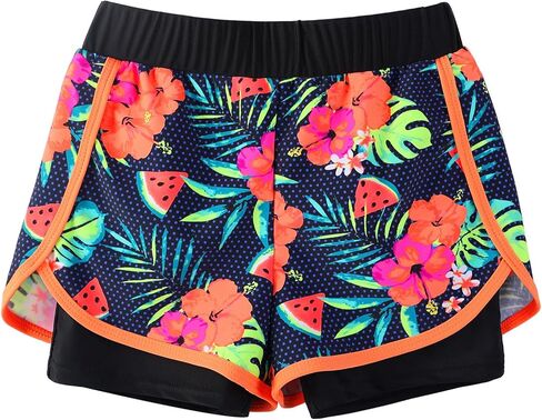 BAOHULU Girls Rash Guard 3 Pieces Swimsuit Long Sleeve Bathing Suit UPF 50+ Beach Swimwear 5-12 Years with Matching Headband in Kuwait