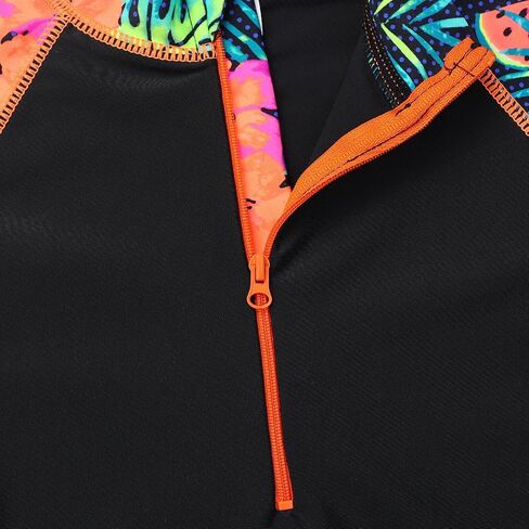 BAOHULU Girls Rash Guard 3 Pieces Swimsuit Long Sleeve Bathing Suit UPF 50+ Beach Swimwear 5-12 Years with Matching Headband in Kuwait