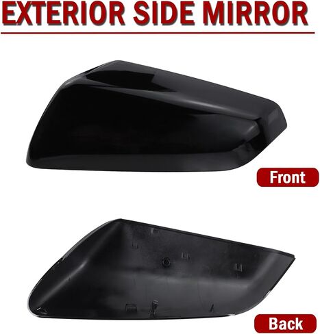 Left Driver Side Exterior Mirror Cap Cover Rearview Mirror Cover Trim Fit for 2018 2019 2020 2021 2022 2023 Chevrolet Equinox & GMC Terrain Replace 23406417 (Glossy Black) in Kuwait