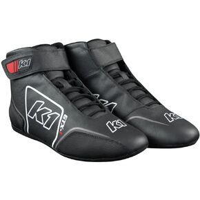 K1 SFI 3.3/5 GTX-1 Auto Nomex Racing Shoes 2020 Black/Grey 24-GTX-N-12 US 12