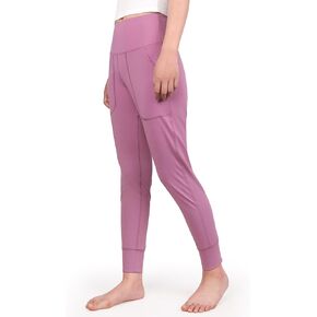 Womens Joggers Loose Yoga Pants High-Waisted Stretch Tapered Leggings with Pockets for Running, Lounge