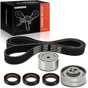 A-Premium Engine Timing Belt Kit Compatible with Audi Cars - A6/A6 Quattro 1995, 100/100 Quattro 1992-1994, 90/90 Quattro 1993-1995, Cabriolet 1994-1995 - 2.8L