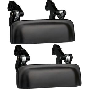 TQPONLY Outside Door Handle (Texture Black) | Front Driver and Passenger Side Compatible with 1998-2011 Ford Ranger,2001-2010 Mazda Truck | Exterior Plastic Handle Outer Door Part