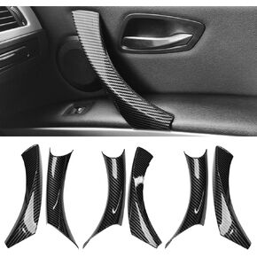 Jaronx Compatible with BMW 3 Series E90/E91 Door Handle Covers, 6PCS Door Pull Handle Cover for BMW 325i 328i 335i 330i 2006-2011, Left and Right Passenger Door Handle (Black)
