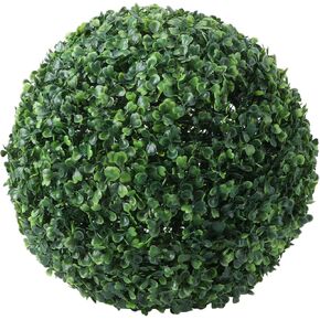 BESTOYARD Artificial Plant Topiary Ball Faux Boxwood Decorative Balls for Backyard Balcony Garden Wedding Christmas Home Decorations 23cm