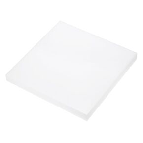 8 x 8 Inch UHMW Polyethylene Sheets, 1/16 Inch Thick Ultra High Molecular Weight White Plastic Sheet [for Home, Industrial]