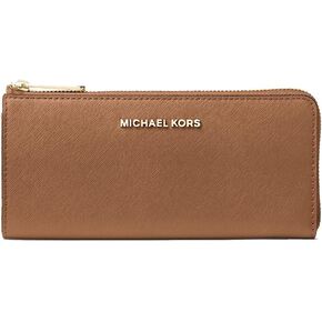 Michael Kors Jet Set Travel Large Three Quarter Zip Around Leather Wallet in Kuwait