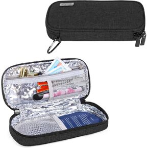 LUXJA Insulin Travel Case, Insulin Bag for Insulin Pens and Other Diabetic Supplies (Bag Only), Gray