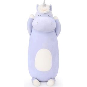MorisMos 36.2" Unicorn Body Pillow Large Hugging Pillow Unicorn Stuffed Animal,Soft Plush Toy for Kids Girl, Animal Body Pillow for Christmas Birthday Valentine's Day, Pink
