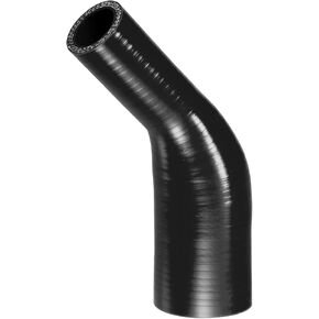 X AUTOHAUX 1 Pcs 19-22mm 0.75"-0.87" ID 90mm 3.54" Length 45 Degrees Black Car Silicone Hose Coolant Hose Universal