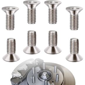 8 PCS Stainless Steel Brake Disc Rotor Screws, Brake Disc Rotor Screws for Front and Rear, 93600-06014-0H, Disc Brake Fixing Screw Compatible With Honda, Acura, Hyundai and Kia Models