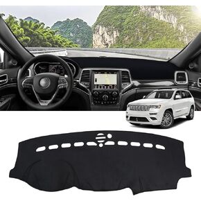 ZZEQYG Dash Cover for Jeep Grand Cherokee(Not for L Model) 2011-2021Accessories Flannel Dashboard Cover Dash Mat Center Console Cover Sunshield Protector Pad