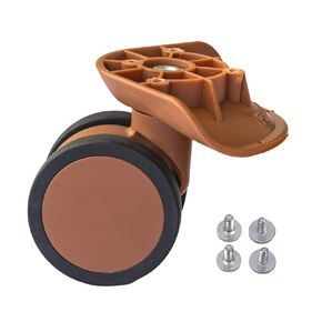 SHOWKOO Luggage Suitcase Replacement Wheels Rubber Swivel Caster Wheels Bearings Repair Accessories Black (002)