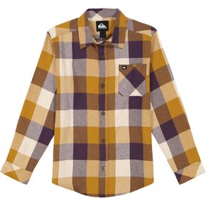 Quiksilver Boys' Long Sleeve Button Down Flannel Shirt