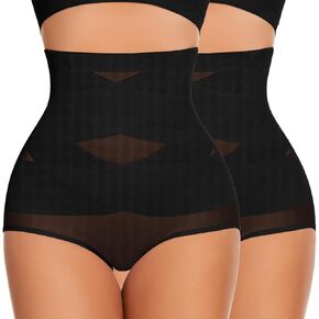 WOWENY Tummy Control Shapewear Panties for Women High Waist Seamless Panties Butt Lifter Underwear Comfy Body Shaper