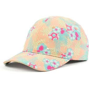 MISSION Cooling Performance Hat, Junglebird Tropical Peach - Unisex Baseball Cap for Men & Women - Lightweight & Adjustable - Cools Up to 2 Hours - UPF 50 Sun Protection - Machine Washable