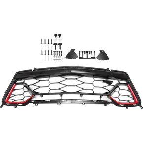 X AUTOHAUX No.84040593 Black Front Lower Hood Bumper Grille Grill for Chevrolet Camaro 2017 2018 Front Lower Bumper Kidney Grille Grill