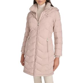 Calvin Klein Women's Outerwear coat, Cappuccino, Large
