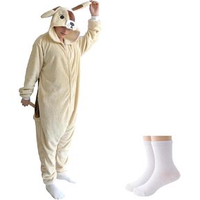 Unisex Adult Onesie Pajamas Christmas Halloween Flannel Cartoon Cosplay Pajamas